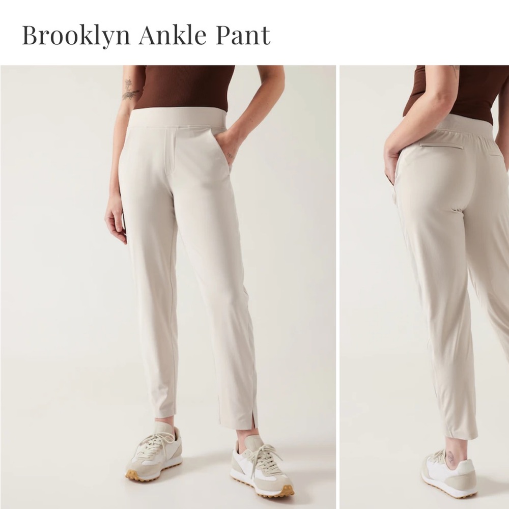 Athleta Brooklyn jogger light stone color. NWT